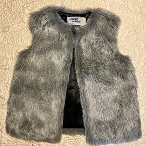 Toddler OshKosh Gray Faux Fur Vest